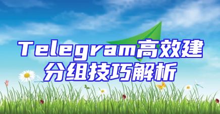 Telegram高效建分组技巧解析