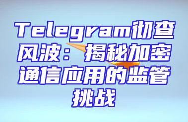 Telegram彻查风波：揭秘加密通信应用的监管挑战