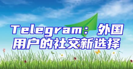 Telegram：外国用户的社交新选择