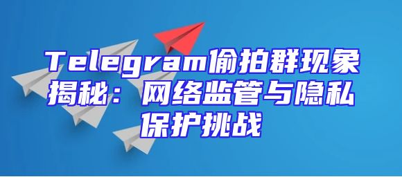 Telegram偷拍群现象揭秘：网络监管与隐私保护挑战