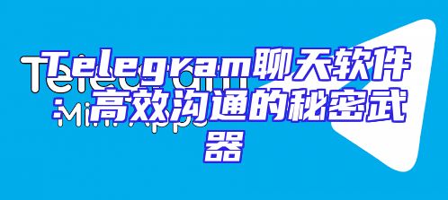 Telegram聊天软件：高效沟通的秘密武器
