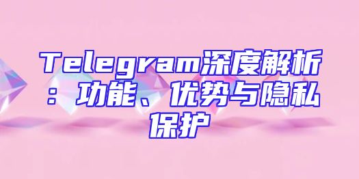 Telegram深度解析：功能、优势与隐私保护
