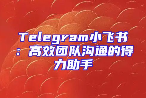 Telegram小飞书：高效团队沟通的得力助手