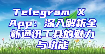 Telegram X App：深入解析全新通讯工具的魅力与功能