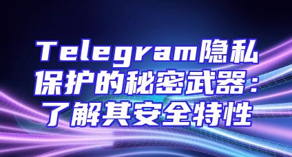 Telegram隐私保护的秘密武器：了解其安全特性