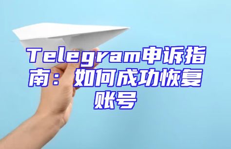 Telegram申诉指南：如何成功恢复账号