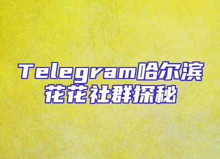 Telegram哈尔滨花花社群探秘