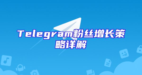 Telegram粉丝增长策略详解
