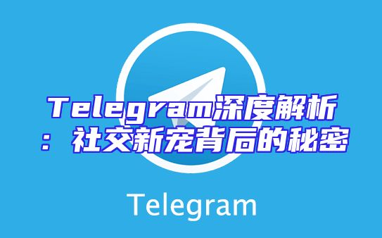 Telegram深度解析：社交新宠背后的秘密