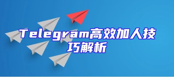 Telegram高效加人技巧解析