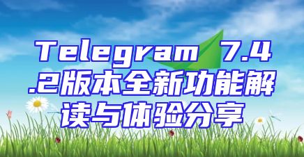 Telegram 7.4.2版本全新功能解读与体验分享