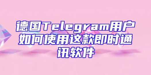 德国Telegram用户如何使用这款即时通讯软件