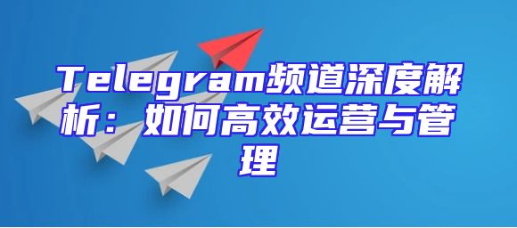 Telegram频道深度解析：如何高效运营与管理