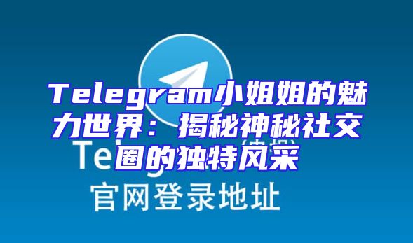 Telegram小姐姐的魅力世界：揭秘神秘社交圈的独特风采