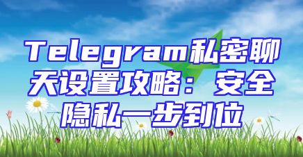 Telegram私密聊天设置攻略：安全隐私一步到位
